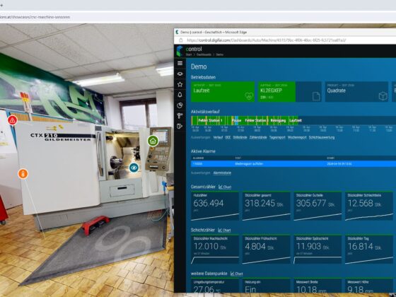 Online-Showcase control IoT Plattform